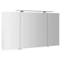 MIRRÓ galerka s LED osvětlením, 3x dvířka, 120x70x16cm, bílá MIRRÓ galerka s LED osvětlením, 3x dvířka, 120x70x16cm, bílá