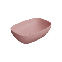 NUBES keramické umyvadlo na desku 50x35cm, blush mat NUBES keramické umyvadlo na desku 50x35cm, blush mat