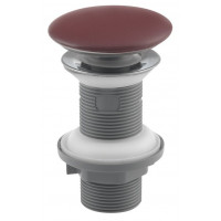 Umyvadlová výpust 5/4“, click-clack, keramická zátka, tl.20-70mm, maroon red Umyvadlová výpust 5/4“, click-clack, keramická zátka, tl.20-70mm, maroon red