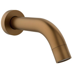 Nástěnná výtoková hubice, kulatá, 174mm, měď mat
