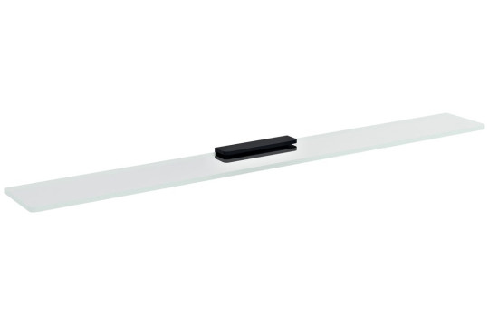 PIRENEI skleněná police 800mm, černá/čiré sklo PIRENEI skleněná police 800mm, černá/čiré sklo