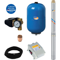 SUB CONTROL 50 - 3,5" ELECTRA 45/78 M Vodárna s ponorným čerpadlem a ovládacím elektroboxem
