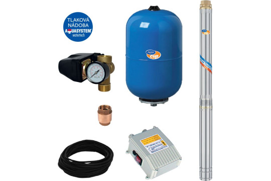 SUB CONTROL 50 - 3,5" ELECTRA 45/78 M Vodárna s ponorným čerpadlem a ovládacím elektroboxem