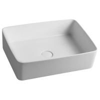 THIN umyvadlo na desku, Rockstone, 50x37 cm, bílá mat THIN umyvadlo na desku, Rockstone, 50x37 cm, bílá mat