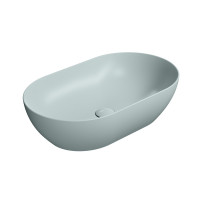 PURA keramické umyvadlo na desku 60x37cm, ghiaccio mat PURA keramické umyvadlo na desku 60x37cm, ghiaccio mat