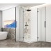 TRINITY BLACK čtvercový sprchový kout 1000x1000mm, rohový vstup, matné sklo