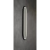 KAIRA oválné zrcadlo s LED osvětlením 50x120cm, černá mat