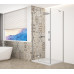 TRINITY CHROME čtvercový sprchový kout 900x900mm, čiré sklo, levé