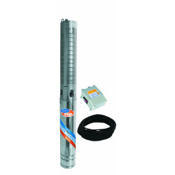 4" ELECTRA INOX 70/92 M Článkové celonerezové vícestupňové ponorné čerpadlo