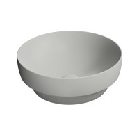 PURA keramické umyvadlo na desku, průměr 40cm, cenere mat PURA keramické umyvadlo na desku, průměr 40cm, cenere mat