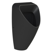 SCHWARN BLACK keramický urinál, zadní přívod, zadní odpad, černá matná SCHWARN BLACK keramický urinál, zadní přívod, zadní odpad, černá matná