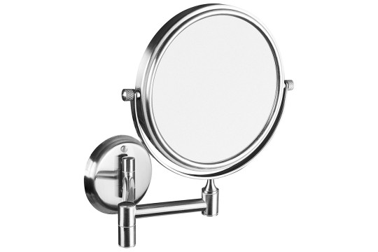 Kosmetické zrcátko závěsné, Ø 140mm, oboustranné, chrom Kosmetické zrcátko závěsné, Ø 140mm, oboustranné, chrom