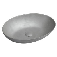 FORMIGO betonové umyvadlo, 60x14,5x40,5 cm, stříbrná FORMIGO betonové umyvadlo, 60x14,5x40,5 cm, stříbrná