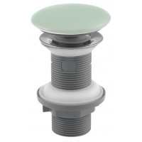 Umyvadlová výpust 5/4“, click-clack, keramická zátka, tl.20-70mm, matná zelená mint Umyvadlová výpust 5/4“, click-clack, keramická zátka, tl.20-70mm, matná zelená mint