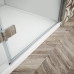TRINITY CHROME čtvercový sprchový kout 800x800mm, čiré sklo, levé