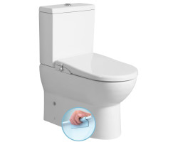 JALTA WC kombi, Rimless, s elektronickým bidetem CLEAN STAR, spodní/zadní odpad, bílá