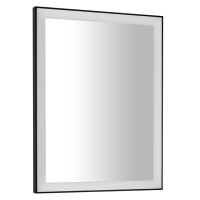 GANO zrcadlo s LED osvětlením 60x80cm, černá GANO zrcadlo s LED osvětlením 60x80cm, černá