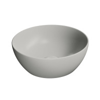PURA keramické umyvadlo na desku, průměr 32cm, cenere mat PURA keramické umyvadlo na desku, průměr 32cm, cenere mat