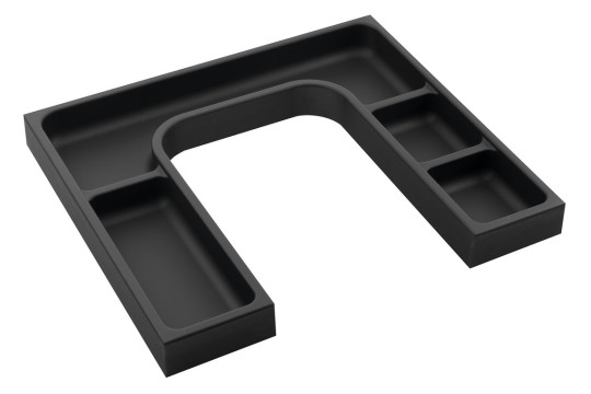 LINDO "U" organizér 372x36x323mm, plast, antracit LINDO "U" organizér 372x36x323mm, plast, antracit