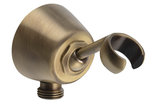 Držák sprchy otočný s vyústěním, bronz Držák sprchy otočný s vyústěním, bronz
