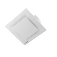 TECTO stropní ventilátor axiální s časovačem, 20W, potrubí 100mm, bílá