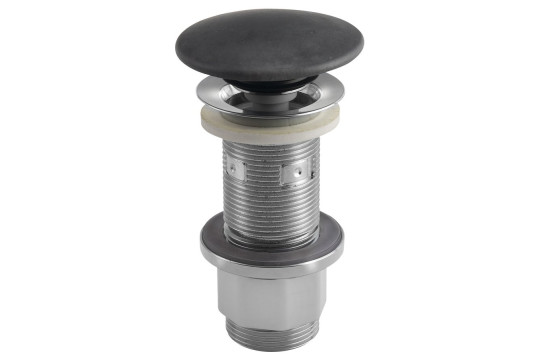 Umyvadlová výpust 5/4“, click-clack, betonová zátka, antracit Umyvadlová výpust 5/4“, click-clack, betonová zátka, antracit