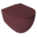 INFINITY závěsná WC mísa, Rimless, 36,5x53cm, maroon red
