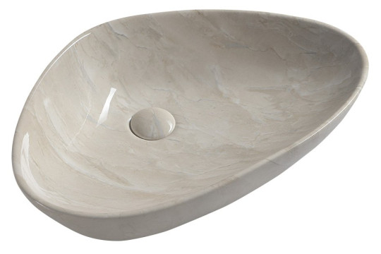 DALMA keramické umyvadlo 58,5x39x14 cm, marfil DALMA keramické umyvadlo 58,5x39x14 cm, marfil