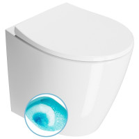 MODO WC mísa stojící, Swirlflush, 37x52cm, spodní/zadní odpad, bílá ExtraGlaze MODO WC mísa stojící, Swirlflush, 37x52cm, spodní/zadní odpad, bílá ExtraGlaze