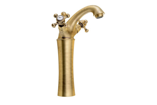 ANTEA stojánková umyvadlová baterie vysoká s výpustí, výška 245mm, bronz