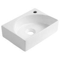 RUBIC keramické umývátko 34x25cm, bílá RUBIC keramické umývátko 34x25cm, bílá