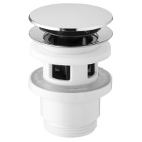 Umyvadlová výpust 5/4“, click-clack, velká zátka, 32-52mm, ABS/chrom Umyvadlová výpust 5/4“, click-clack, velká zátka, 32-52mm, ABS/chrom