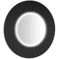 LUMIRO STRIP kulaté zrcadlo s LED osvětlením v rámu ø 90cm, carina LUMIRO STRIP kulaté zrcadlo s LED osvětlením v rámu ø 90cm, carina