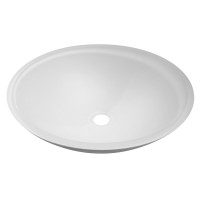 TELICA skleněné umyvadlo, průměr 42 cm, bílá mat TELICA skleněné umyvadlo, průměr 42 cm, bílá mat