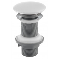 Umyvadlová výpust 5/4“, click-clack, keramická zátka, tl.20-70mm, bílá mat Umyvadlová výpust 5/4“, click-clack, keramická zátka, tl.20-70mm, bílá mat