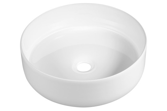 FIASTRA keramické umyvadlo na desku, Ø 40cm, bílá FIASTRA keramické umyvadlo na desku, Ø 40cm, bílá