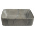 DALMA keramické umyvadlo 48x38x13 cm, hranaté, grigio DALMA keramické umyvadlo 48x38x13 cm, hranaté, grigio
