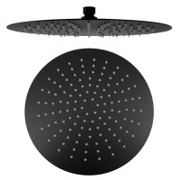 SLIM hlavová sprcha, průměr 300mm, černá mat/nerez SLIM hlavová sprcha, průměr 300mm, černá mat/nerez
