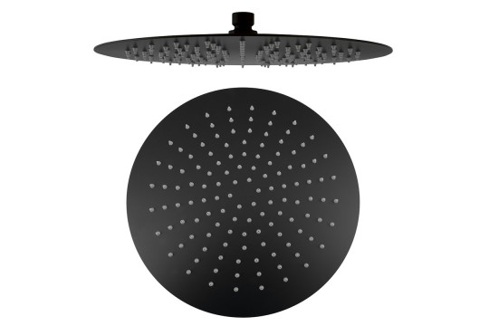 SLIM hlavová sprcha, průměr 300mm, černá mat/nerez SLIM hlavová sprcha, průměr 300mm, černá mat/nerez