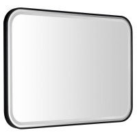 CETIS zrcadlo s LED osvětlením 100x70cm, černá mat CETIS zrcadlo s LED osvětlením 100x70cm, černá mat