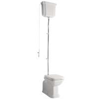 WALDORF WC mísa s nádržkou, spodní/zadní odpad, bílá-chrom WALDORF WC mísa s nádržkou, spodní/zadní odpad, bílá-chrom