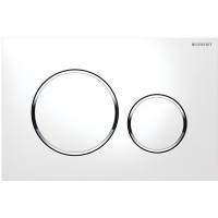 GEBERIT SIGMA20 ovládací tlačítko, 2 množství splachování, bílá/chrom lesk/bílá GEBERIT SIGMA20 ovládací tlačítko, 2 množství splachování, bílá/chrom lesk/bílá