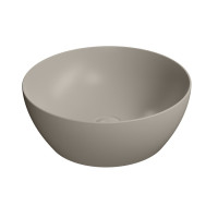 PURA umyvadlo na desku průměr 42 cm, tortora mat PURA umyvadlo na desku průměr 42 cm, tortora mat