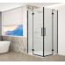 TRINITY BLACK čtvercový sprchový kout 900x900mm, rohový vstup, matné sklo