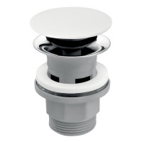 Uzávěr výpusti 5/4" Bílý - pro umyvadla s přepadem Uzávěr výpusti 5/4" Bílý - pro umyvadla s přepadem