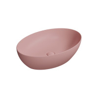 PURA keramické umyvadlo na desku, 60x42cm, blush mat PURA keramické umyvadlo na desku, 60x42cm, blush mat