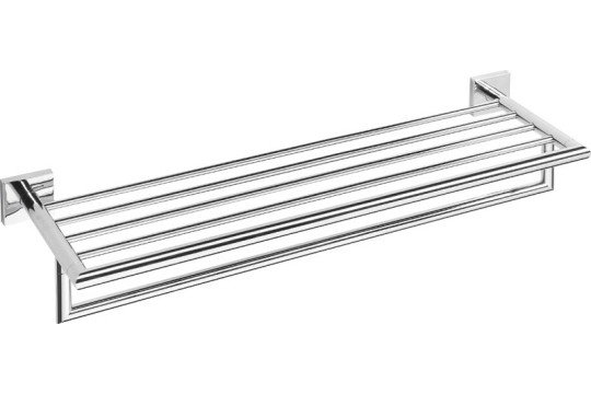 X-SQUARE polička na ručníky s hrazdou 650x110x215mm, chrom (132205072) X-SQUARE polička na ručníky s hrazdou 650x110x215mm, chrom (132205072)