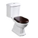 RETRO WC sedátko Soft Close, ořech/chrom