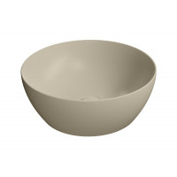 PURA umyvadlo na desku průměr 42 cm, creta mat PURA umyvadlo na desku průměr 42 cm, creta mat