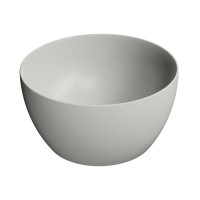 PURA keramické umyvadlo na desku, průměr 42x22cm, cenere mat PURA keramické umyvadlo na desku, průměr 42x22cm, cenere mat